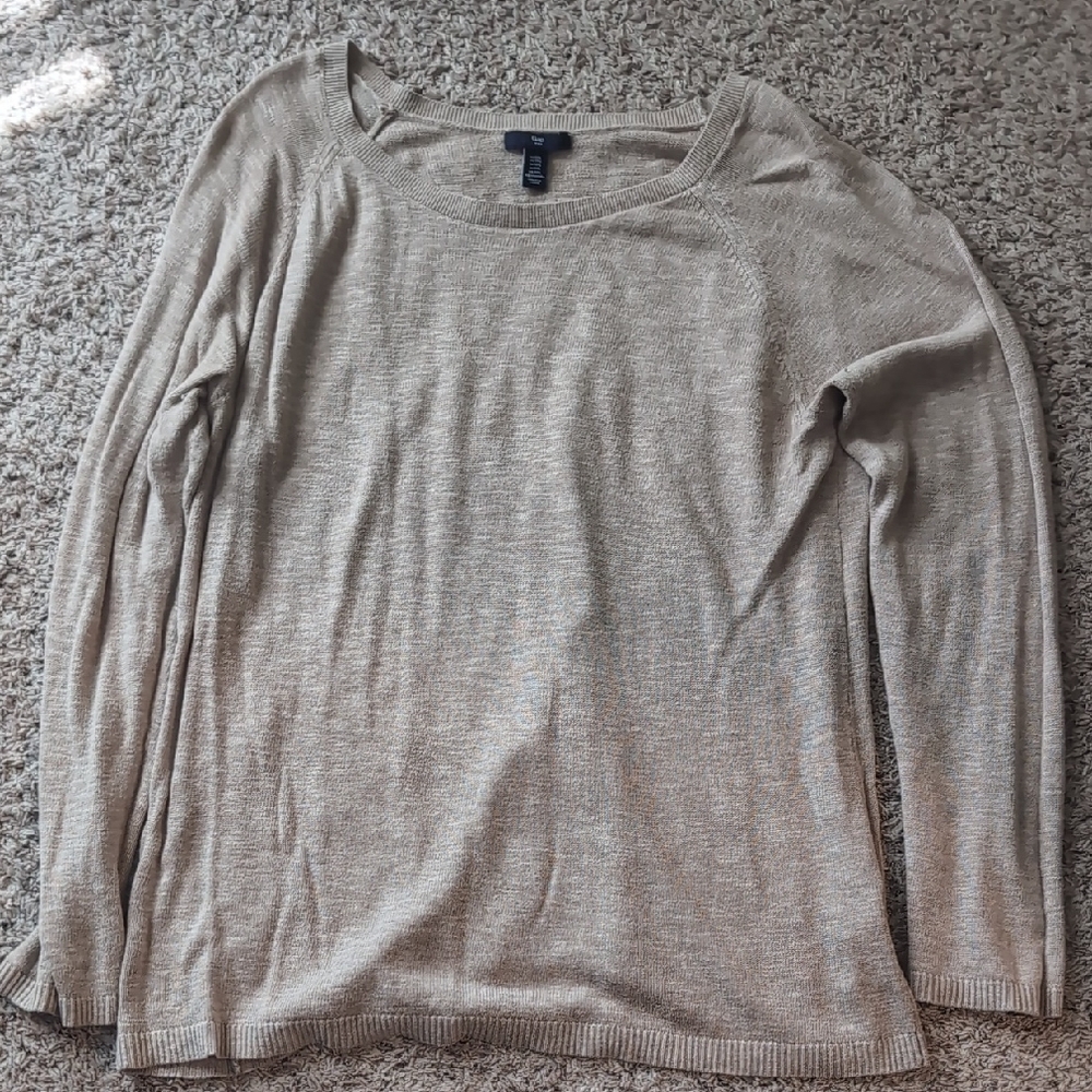 GAP Tan Crew Neck Sweater